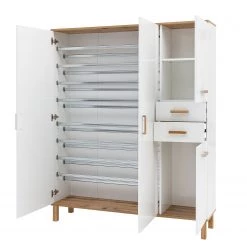 Schildmeyer Armoire à chaussures Padua - Blanc / Chêne -Vestiaires Soldes 1000166817 190329 10015400037 GALLERYIMAGES P000000001000166817