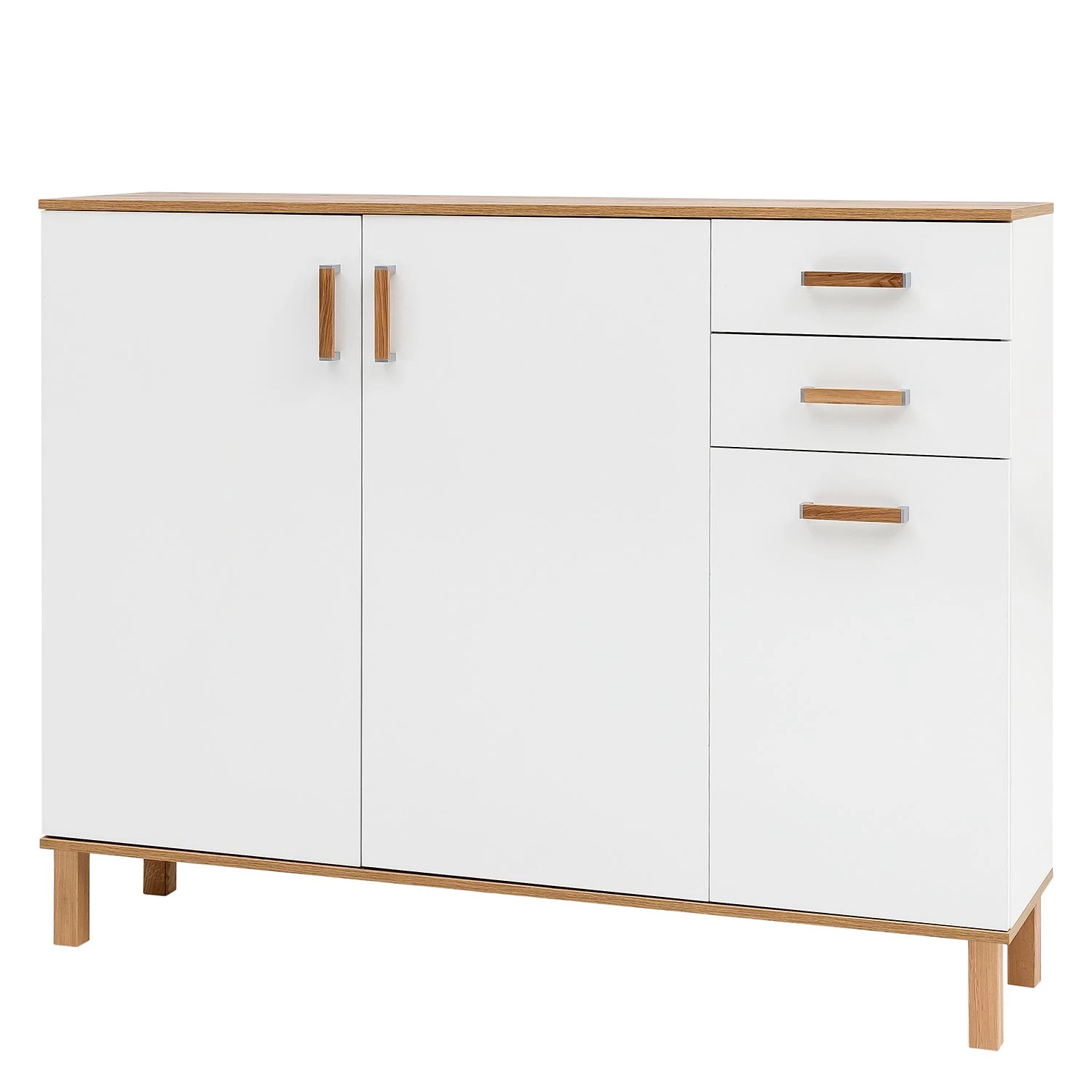 Schildmeyer Meuble à chaussures Padua - Blanc / Chêne 1 Schildmeyer Meuble à chaussures Padua - Blanc / Chêne