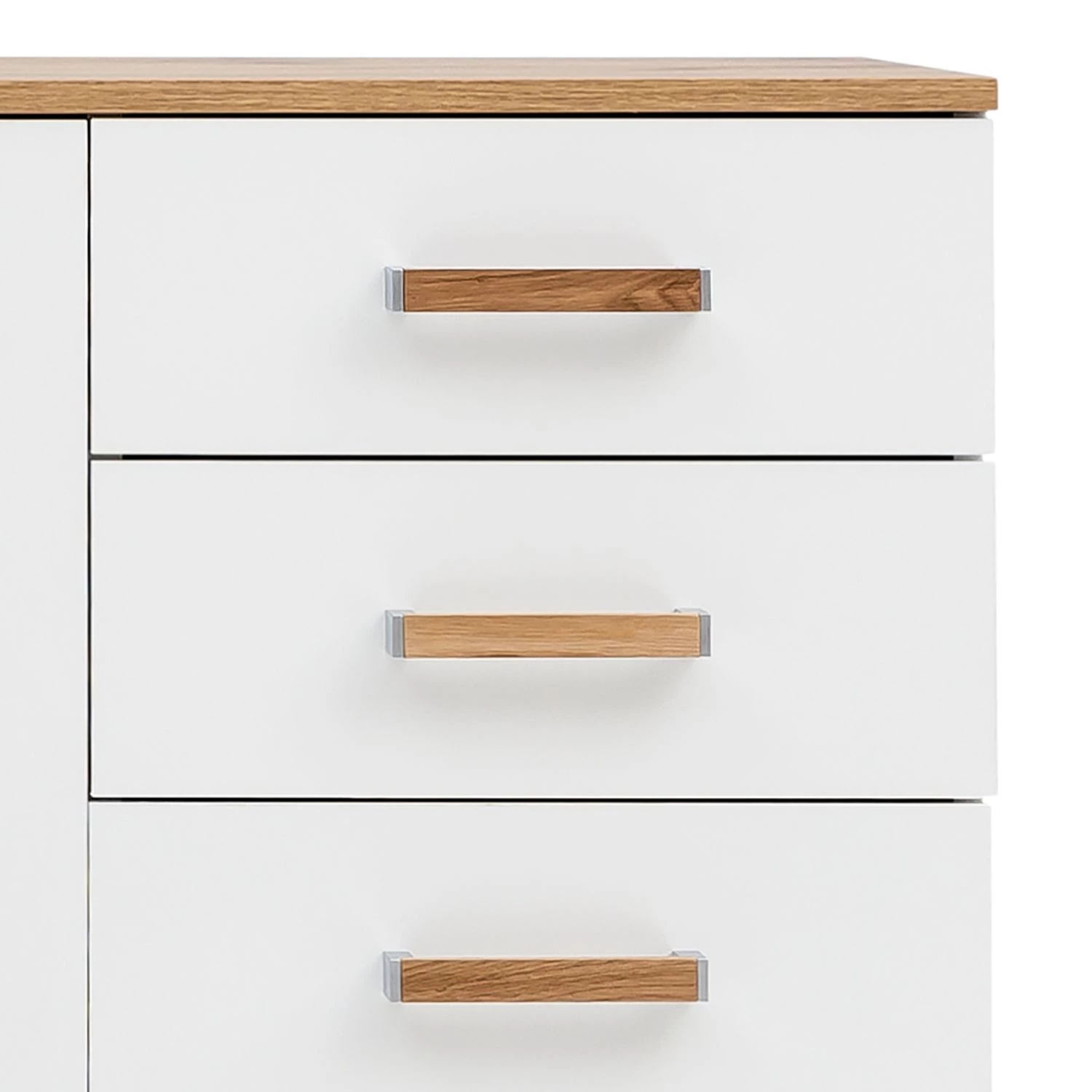 Schildmeyer Meuble à chaussures Padua - Blanc / Chêne 5 Schildmeyer Meuble à chaussures Padua - Blanc / Chêne – Image 5