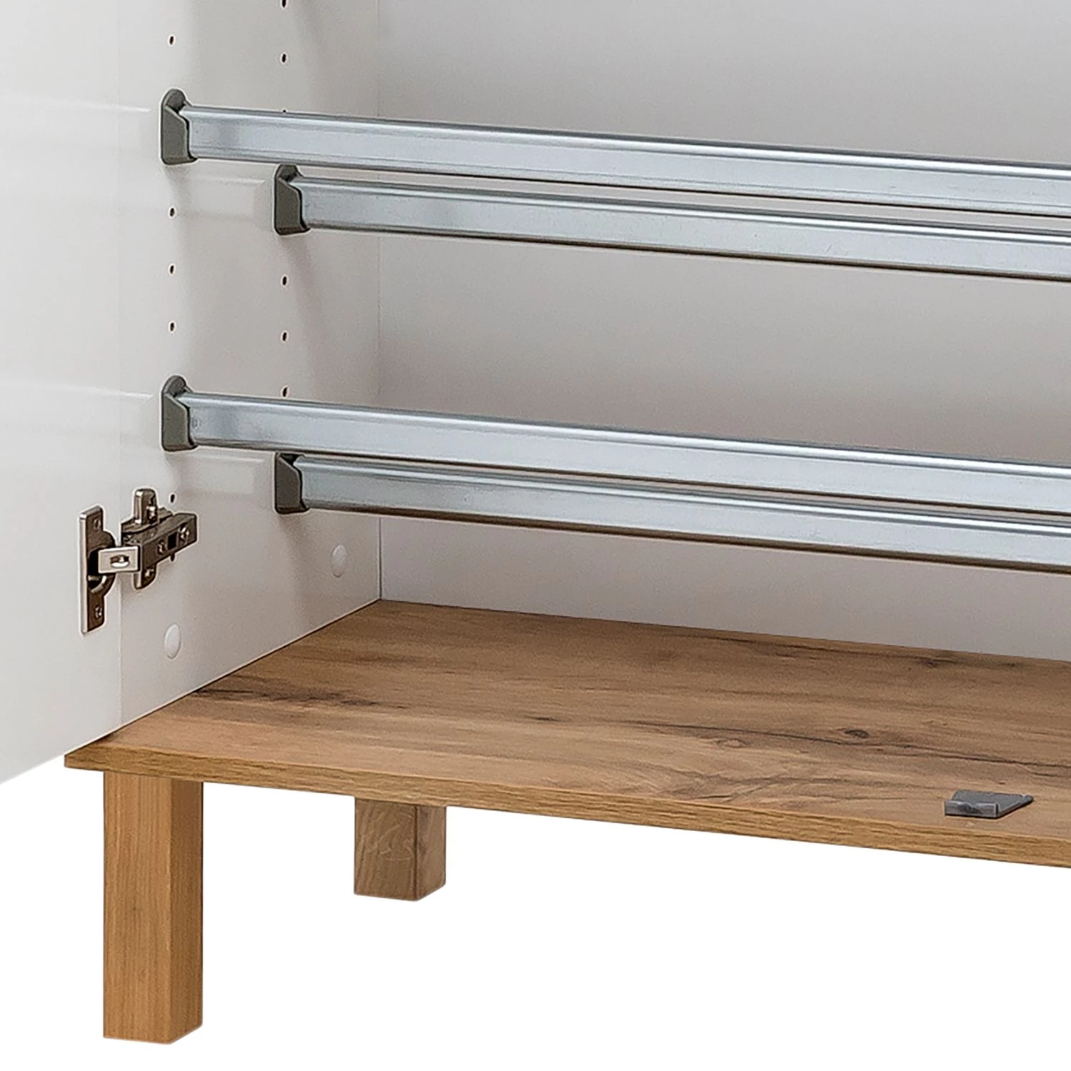 Schildmeyer Meuble à chaussures Padua - Blanc / Chêne 6 Schildmeyer Meuble à chaussures Padua - Blanc / Chêne – Image 6