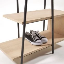 Norrwood Porte-manteaux Vuno - Métal / Partiellement en frêne massif - Noir / Frêne -Vestiaires Soldes 1000167749 190416 11592500057 GALLERYIMAGES P000000001000167749