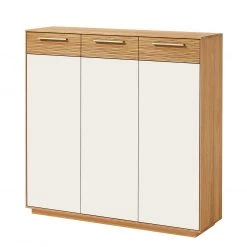 Voss Meuble à chaussures Loveno II - Partiellement en chêne massif / Métal - Blanc