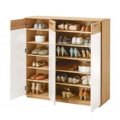 Voss Meuble à chaussures Loveno II - Partiellement en chêne massif / Métal - Blanc -Vestiaires Soldes 1000169077 190402 11285900095 GALLERYIMAGES P000000001000169077