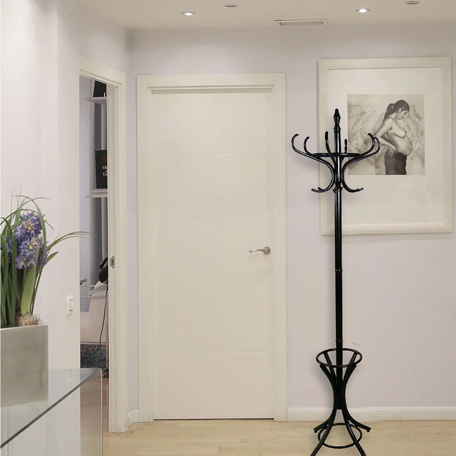 Ridgevalley Porte-manteau Lussow - Bouleau massif - Noir 2 Ridgevalley Porte-manteau Lussow - Bouleau massif - Noir – Image 2