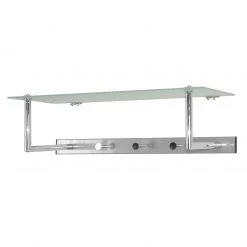 Mooved Porte-manteau mural Agonia - Acier / Verre - Argenté