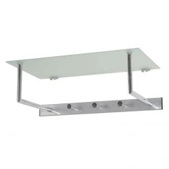 Mooved Porte-manteau mural Agonia - Acier / Verre - Argenté -Vestiaires Soldes 1000169687 190405 11332000006 GALLERYIMAGES P000000001000169687