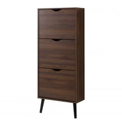 Loftscape Meuble à chaussures Gjora - Imitation noyer / Noir