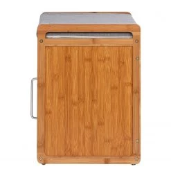 WENKO Banc d’entrée Bahari - Tissu / Bambou massif - Gris / Bambou -Vestiaires Soldes 1000176887 190627 16584000076 GALLERYIMAGES P000000001000176887