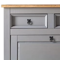 Maison Belfort Meuble à chaussures Finca Rustica - Pin massif - Pin gris -Vestiaires Soldes 1000178055 200417 12543700046 DETAILS P000000001000178055