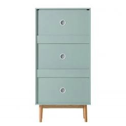 Mørteens Meuble à chaussures Lindholm - Partiellement en chêne massif - Vert menthe - Hauteur : 130 cm -Vestiaires Soldes 1000178551 200103 13382700005 DETAILS P000000001000178551