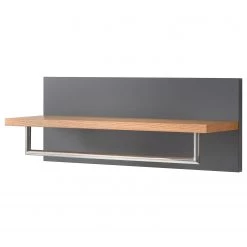 Mørteens Porte-manteaux mural Lindholm - Partiellement en chêne massif - Gris