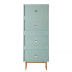 Mørteens Meuble à chaussures Lindholm - Partiellement en chêne massif - Vert menthe - Hauteur : 165 cm -Vestiaires Soldes 1000178563 200103 13383100053 DETAILS P000000001000178563