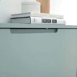 Mørteens Meuble à chaussures Lindholm - Partiellement en chêne massif - Vert menthe - Hauteur : 165 cm -Vestiaires Soldes 1000178563 200203 10522100043 DETAILS P000000001000178563