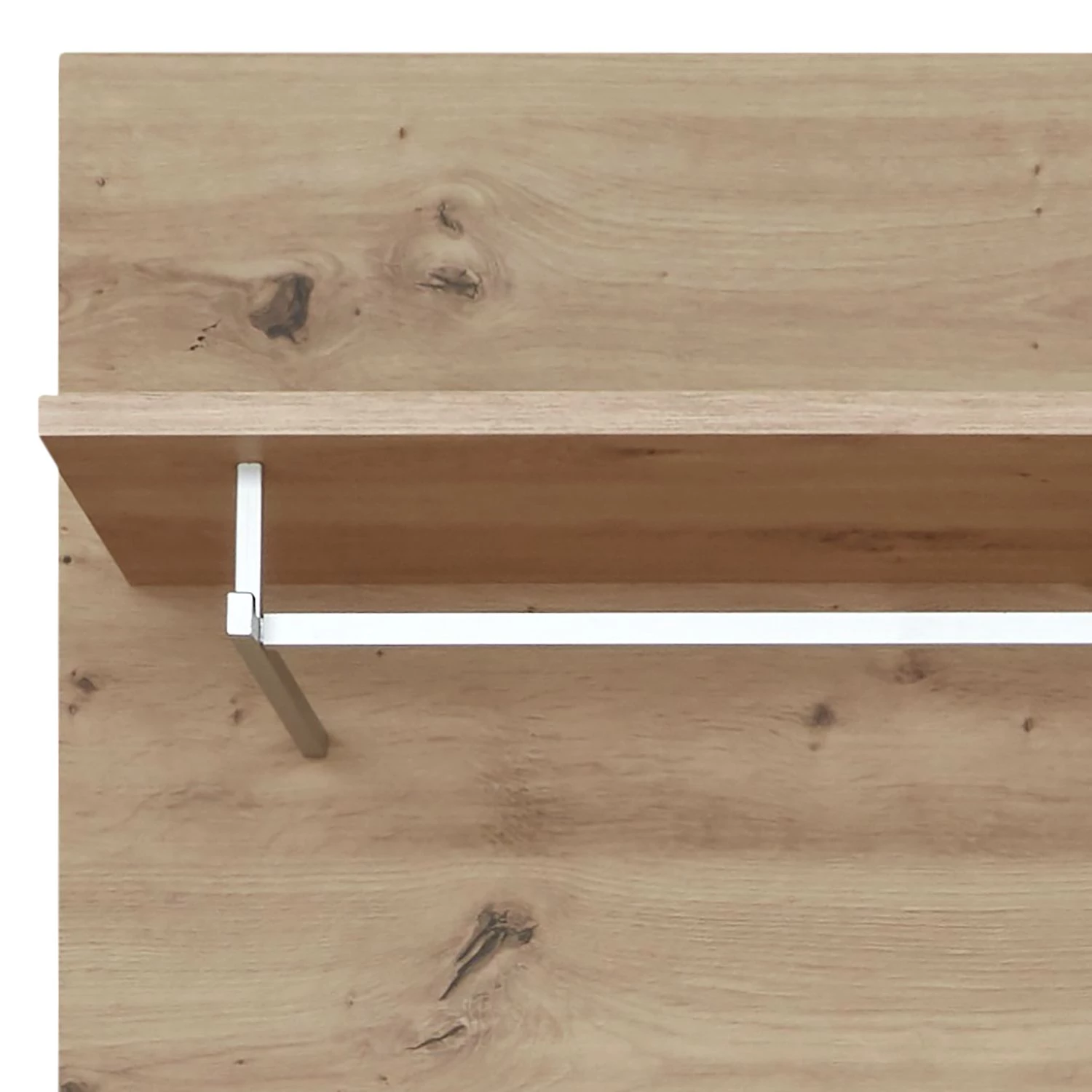 Trendteam Porte-manteaux mural Amanda - Imitation chêne à nœuds 5 Trendteam Porte-manteaux mural Amanda - Imitation chêne à nœuds – Image 5