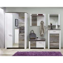 Loftscape Porte-manteau mural Bickley III - Blanc / Imitation bois flotté 7 Loftscape Porte-manteau mural Bickley III - Blanc / Imitation bois flotté -Vestiaires Soldes 1000183565 190726 05595100006 MOOD DETAILS P000000001000183565 mood