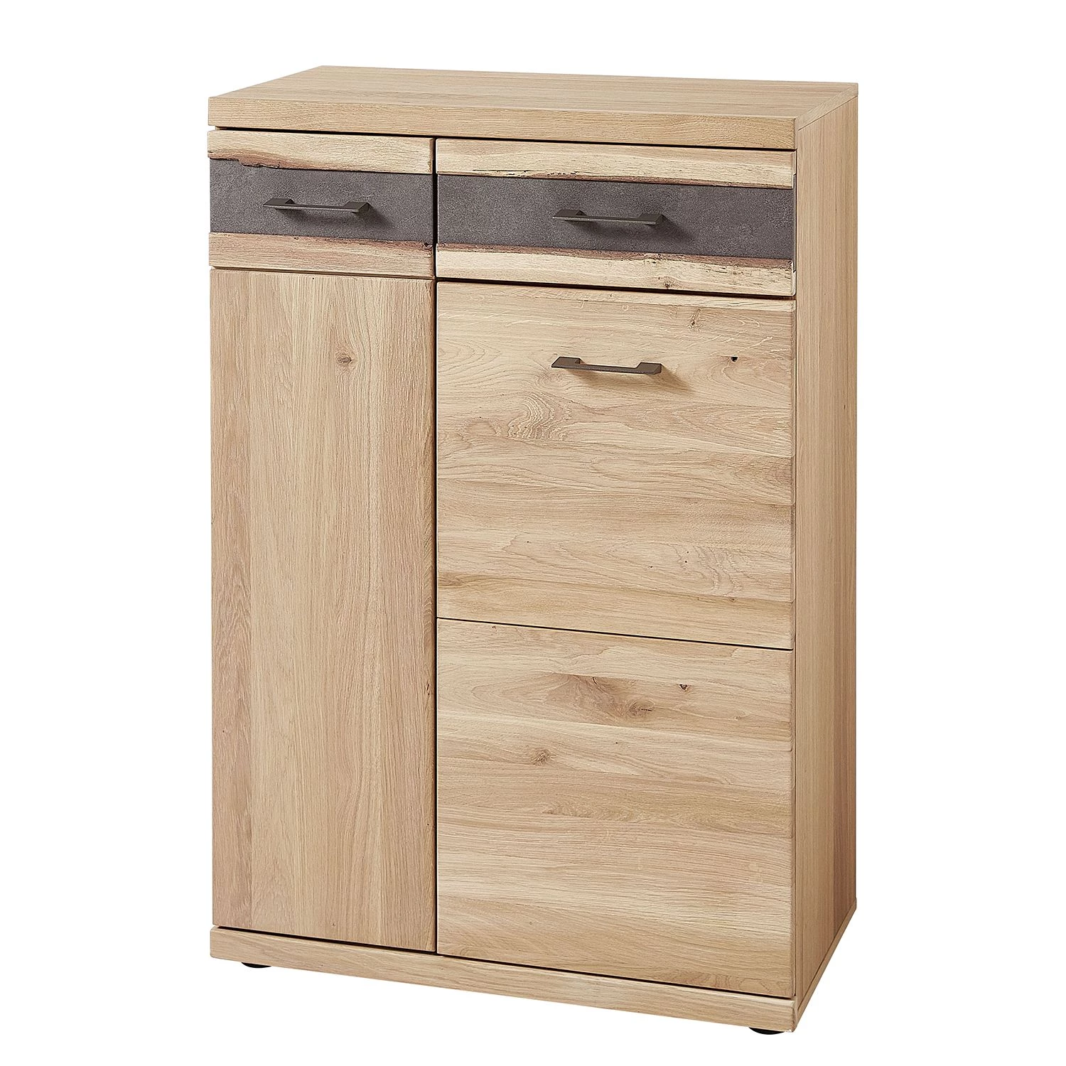 Naturoo Meuble à chaussure Goodwood - Partiellement en chêne sauvage - Chêne sauvage / Gris foncé 1 Naturoo Meuble à chaussure Goodwood - Partiellement en chêne sauvage - Chêne sauvage / Gris foncé