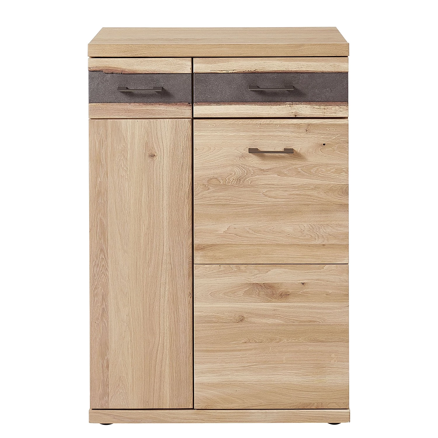 Naturoo Meuble à chaussure Goodwood - Partiellement en chêne sauvage - Chêne sauvage / Gris foncé 3 Naturoo Meuble à chaussure Goodwood - Partiellement en chêne sauvage - Chêne sauvage / Gris foncé – Image 3