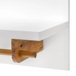 Mørteens Porte-manteau mural Tenabo - Partiellement en chêne massif - Blanc / Chêne -Vestiaires Soldes 1000184268 200121 13084100011 DETAILS P000000001000184268