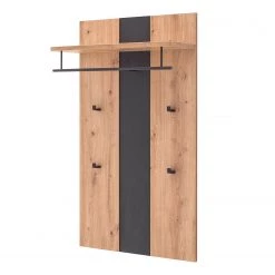 Loftscape Porte-manteaux mural Ainsa - Imitation planches de chêne / Gris