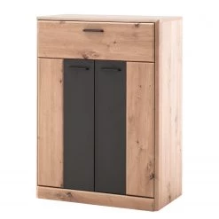 Naturoo Meuble à chaussures Coulogne - Imitation planches de chêne / Gris