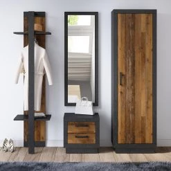 Red Living Porte-manteau mural Tropoja - Imitation pin / Anthracite -Vestiaires Soldes 1000187436 190913 11021000038 MOOD DETAILS P000000001000187436 mood