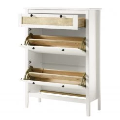 Maison Belfort Meuble à chaussures Belleria - Pin massif - Blanc -Vestiaires Soldes 1000187587 200205 11113500126 DETAILS P000000001000187587