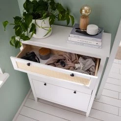 Maison Belfort Meuble à chaussures Belleria - Pin massif - Blanc -Vestiaires Soldes 1000187587 200430 12442400002 DETAILS P000000001000187587