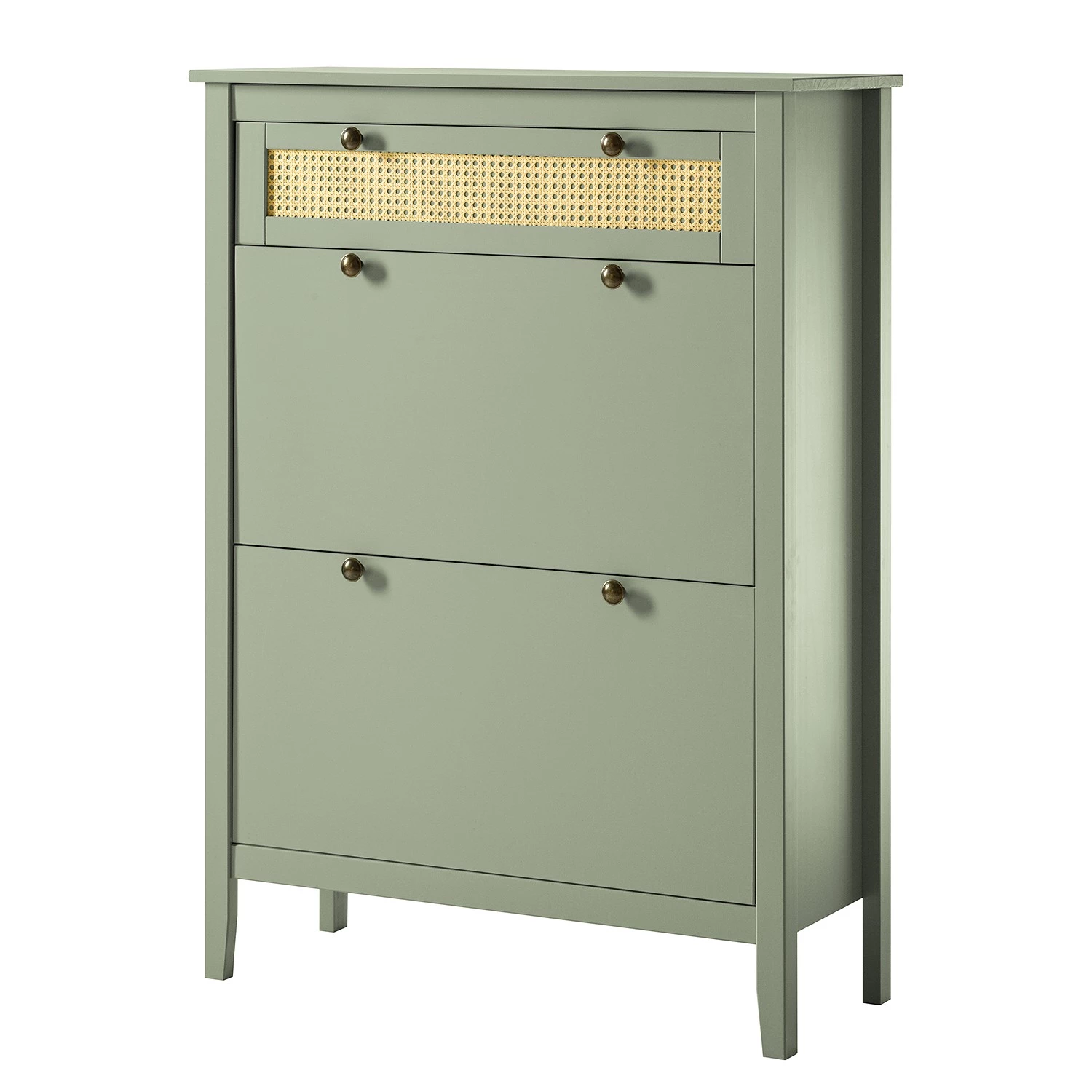 Maison Belfort Meuble à chaussures Belleria - Pin massif - Vert olive clair 1 Maison Belfort Meuble à chaussures Belleria - Pin massif - Vert olive clair