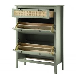 Maison Belfort Meuble à chaussures Belleria - Pin massif - Vert olive clair 17 Maison Belfort Meuble à chaussures Belleria - Pin massif - Vert olive clair -Vestiaires Soldes 1000187595 200205 11113600168 DETAILS P000000001000187595