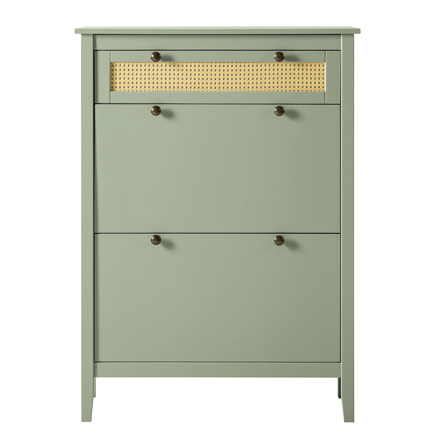 Maison Belfort Meuble à chaussures Belleria - Pin massif - Vert olive clair 4 Maison Belfort Meuble à chaussures Belleria - Pin massif - Vert olive clair – Image 4