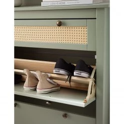 Maison Belfort Meuble à chaussures Belleria - Pin massif - Vert olive clair 25 Maison Belfort Meuble à chaussures Belleria - Pin massif - Vert olive clair -Vestiaires Soldes 1000187595 200430 12444100019 DETAILS P000000001000187595