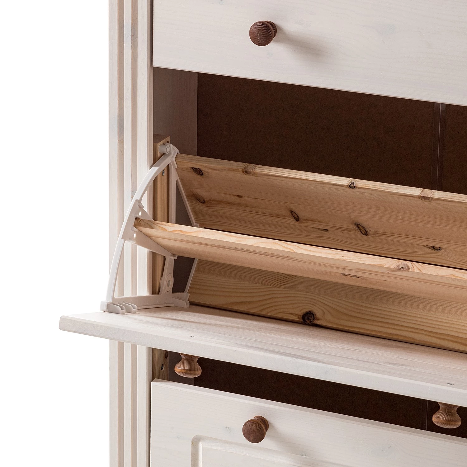 Maison Belfort Meuble à chaussures Lillehammer II - Pin massif - Pin blanc / Pin couleur miel 8 Maison Belfort Meuble à chaussures Lillehammer II - Pin massif - Pin blanc / Pin couleur miel – Image 8