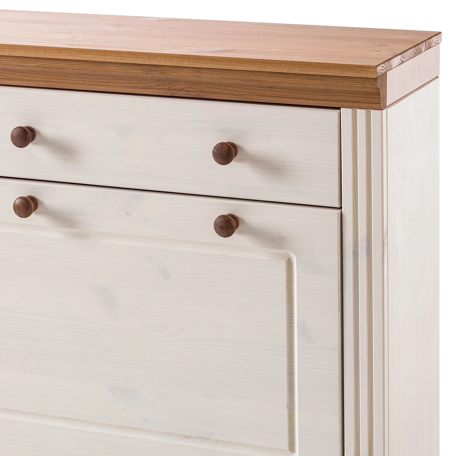 Maison Belfort Meuble à chaussures Lillehammer II - Pin massif - Pin blanc / Pin couleur miel 4 Maison Belfort Meuble à chaussures Lillehammer II - Pin massif - Pin blanc / Pin couleur miel – Image 4