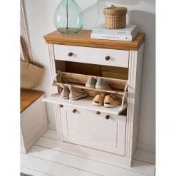 Maison Belfort Meuble à chaussures Lillehammer II - Pin massif - Pin blanc / Pin couleur miel 24 Maison Belfort Meuble à chaussures Lillehammer II - Pin massif - Pin blanc / Pin couleur miel -Vestiaires Soldes 1000188920 200611 12014100045 DETAILS P000000001000188920