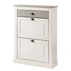 Maison Belfort Meuble à chaussures Neely - Pin massif - Epicéa blanc / Epicéa gris