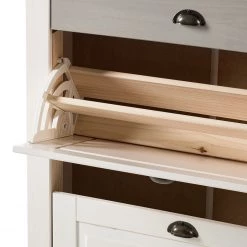 Maison Belfort Meuble à chaussures Neely - Pin massif - Epicéa blanc / Epicéa gris -Vestiaires Soldes 1000188932 200306 14445800032 DETAILS P000000001000188932