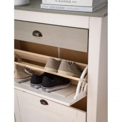 Maison Belfort Meuble à chaussures Neely - Pin massif - Epicéa blanc / Epicéa gris -Vestiaires Soldes 1000188932 200611 12015200054 DETAILS P000000001000188932