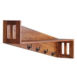 Red Living Porte-manteau mural Adamsburg - Sheesham massif / Métal - Sheesham / Noir -Vestiaires Soldes 1000193750 191219 17283200012 DETAILS P000000001000193750