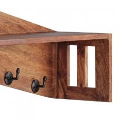 Red Living Porte-manteau mural Adamsburg - Sheesham massif / Métal - Sheesham / Noir -Vestiaires Soldes 1000193750 191219 17283200013 DETAILS P000000001000193750