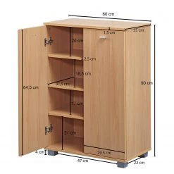 Mooved Meuble à chaussures Hastings - Imitation hêtre -Vestiaires Soldes 1000193755 191219 17283300031 SKETCH DETAILS P000000001000193755 sketch