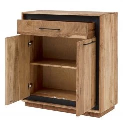 Ars Natura Meuble à chaussures Weldon - Acacia massif / Placage en pierre / Acacia / Noir -Vestiaires Soldes 1000196192 200114 13264300048 DETAILS P000000001000196192