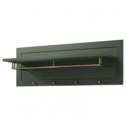 Ridgevalley Porte-manteau mural Beauville - Vert mousse / Doré