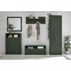Ridgevalley Porte-manteau mural Beauville - Vert mousse / Doré -Vestiaires Soldes 1000196317 191127 09002600003 MOOD DETAILS P000000001000196317 mood