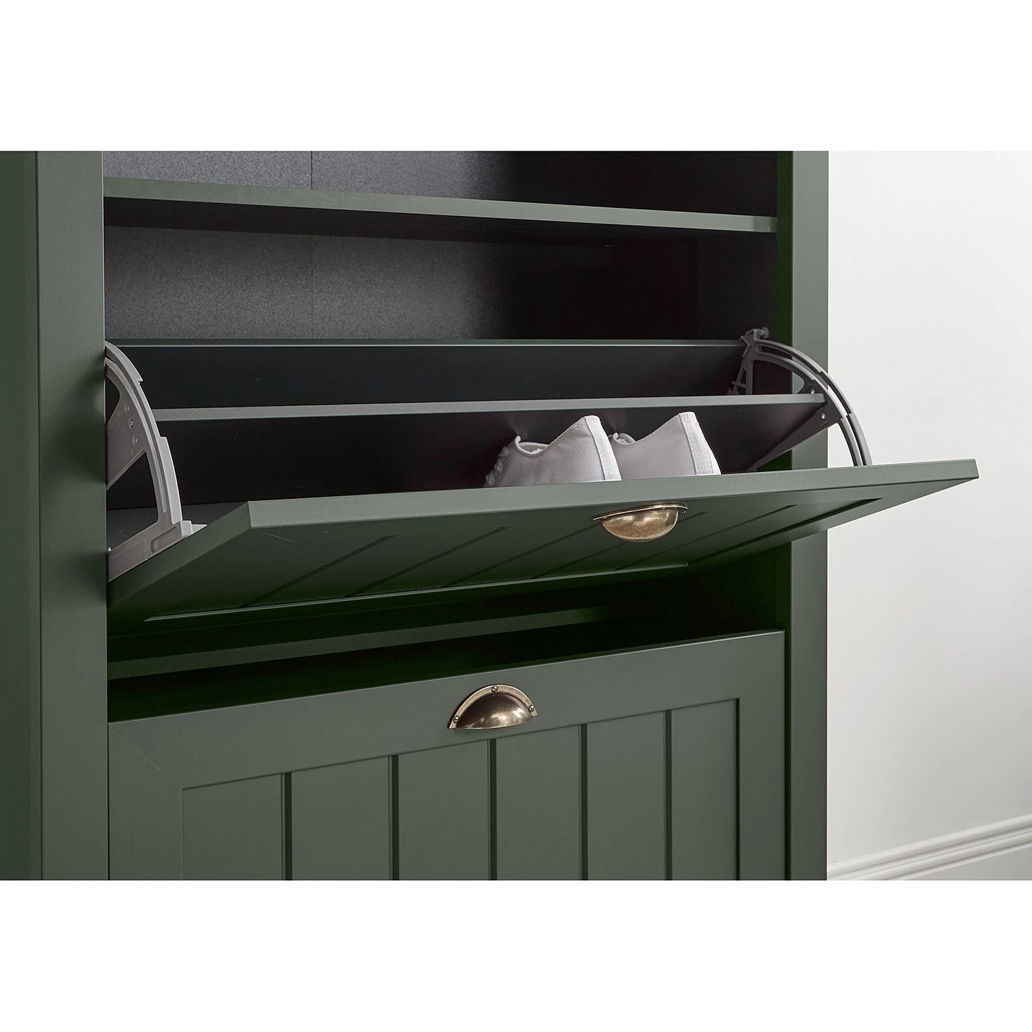 Ridgevalley Meuble à chaussures Beauville - Vert mousse / Doré 8 Ridgevalley Meuble à chaussures Beauville - Vert mousse / Doré – Image 8