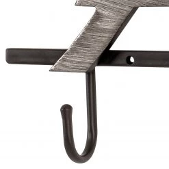 Red Living Porte-manteau mural Rivesville I - Gris / Noir -Vestiaires Soldes 1000196487 191211 14162900036 DETAILS P000000001000196487