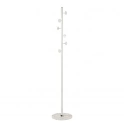 Norrwood Porte-manteau Niles - Acier / Marbre - Blanc / Marbre blanc