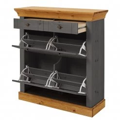 Maison Belfort Meuble à chaussures Bergen II - Pin massif / Métal - Epicéa gris / Epicéa lessivé 7 Maison Belfort Meuble à chaussures Bergen II - Pin massif / Métal - Epicéa gris / Epicéa lessivé -Vestiaires Soldes 1000198762 211122 08325603046 DETAILS P000000001000198762