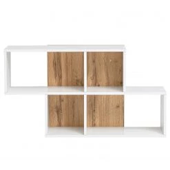 Schildmeyer Étagère murale Padua - Blanc / Imitation chêne rustique -Vestiaires Soldes 1000202507 200123 09483800002 DETAILS P000000001000202507