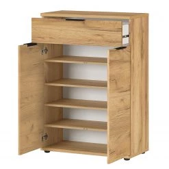 Germania Meuble à chaussures Fremont - Imitation chêne de Navarre - Largeur : 75 cm -Vestiaires Soldes 1000204980 200512 16544900004 DETAILS P000000001000204980