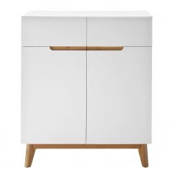 Mørteens Meuble à chaussures Tenabo - Blanc / Chêne -Vestiaires Soldes 1000209370 200911 14153100002 DETAILS P000000001000209370